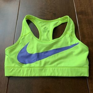 Nike neon sports bra